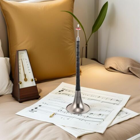 Portable Suona Horn in D Key for Beginners, Traditional Chinese Wind Musical Instrument Resin and Abs Body, Black Suona for Music Practice and Folk Performance in Kuwait