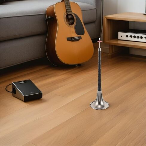 Portable Suona Horn in D Key for Beginners, Traditional Chinese Wind Musical Instrument Resin and Abs Body, Black Suona for Music Practice and Folk Performance in Kuwait