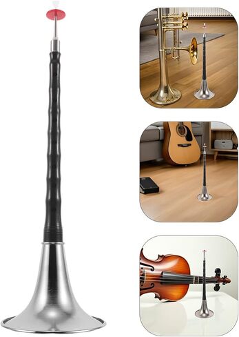 Portable Suona Horn in D Key for Beginners, Traditional Chinese Wind Musical Instrument Resin and Abs Body, Black Suona for Music Practice and Folk Performance in Kuwait