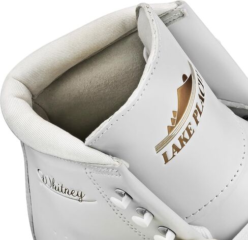 Lake Placid Whitney Women's Traditional Figure Ice Skates, White, Size 5 in Kuwait