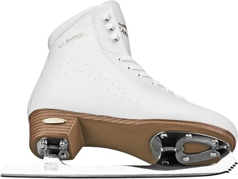 Lake Placid Whitney Women's Traditional Figure Ice Skates, White, Size 5 in Kuwait