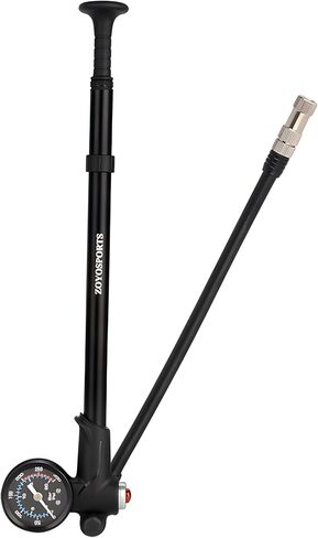 ارتفاع ضغط 300 رطل لكل بوصة مربعة للشوكة الأمامية والخلفية مضخة الصدمات الهوائية مع مقياس مضخة دراجة دراجة المحمولة in Kuwait