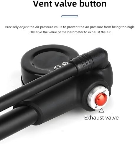 ارتفاع ضغط 300 رطل لكل بوصة مربعة للشوكة الأمامية والخلفية مضخة الصدمات الهوائية مع مقياس مضخة دراجة دراجة المحمولة in Kuwait