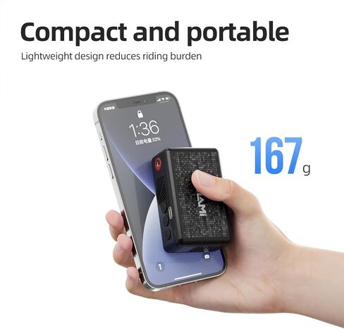 MINI Bike Pump with Gauge - 130PSI Electric Auto Stop Bicycle Air Pump | Memory Function | Low Noise＆Low Vibration | Presta/Schrader Valve | Emergency Light | 700mAh for 4 Road Tires in Kuwait