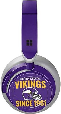 Skinit Decal Audio Skin Compatible with Surface Headphones - Officially Licensed NFL Minnesota Vikings Helmet Design in Saudi Arabia