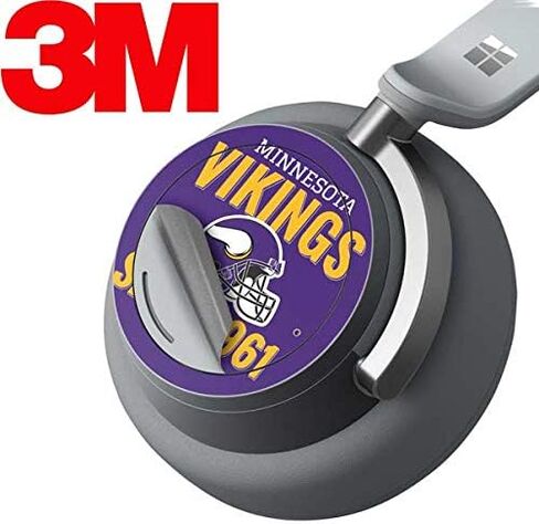 Skinit Decal Audio Skin Compatible with Surface Headphones - Officially Licensed NFL Minnesota Vikings Helmet Design in Saudi Arabia