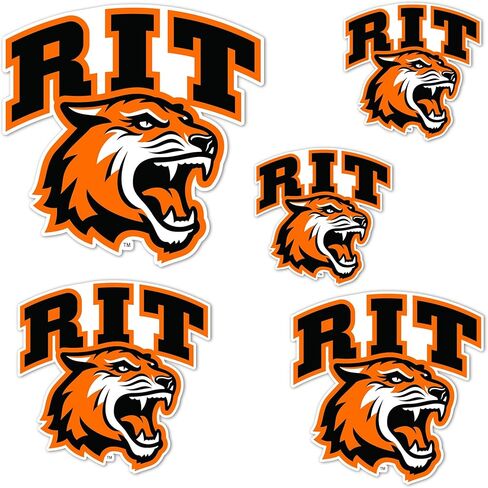 ملصق صبار الصحراء روتشستر معهد التكنولوجيا ملصق RIT Tigers ملصق حائط من الفينيل‏ للكمبيوتر المحمول زجاجة مياه للسيارة ورقة قصاصات (النوع 3-1 V2) in Saudi Arabia
