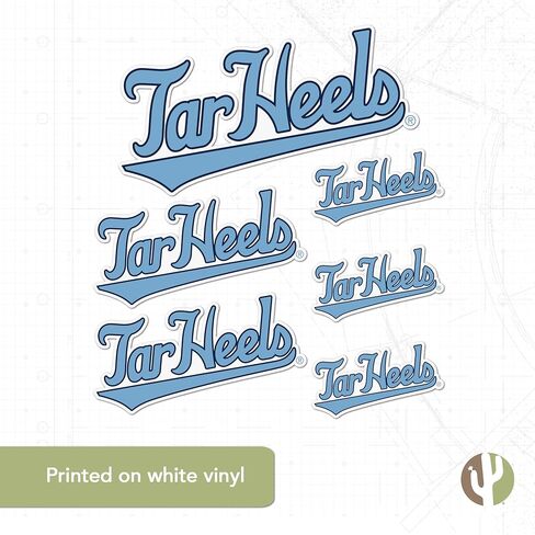 Desert Cactus University of North Carolina Sticker UNC Chapel Hill Tar Heels Vinyl Decals Laptop Water Bottle Car Scrapbook T3 (Type 3-8) in Kuwait