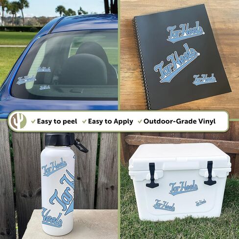 Desert Cactus University of North Carolina Sticker UNC Chapel Hill Tar Heels Vinyl Decals Laptop Water Bottle Car Scrapbook T3 (Type 3-8) in Kuwait