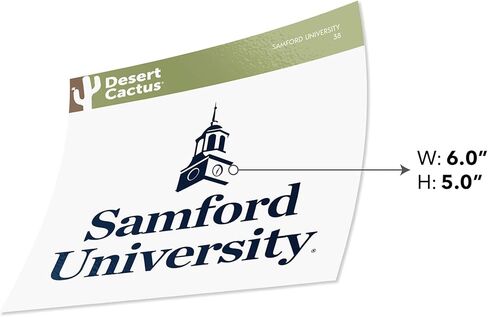 Desert Cactus Samford University Sticker Bulldogs Vinyl Decal Laptop Water Bottle Car Scrapbook (IND 38) in Kuwait