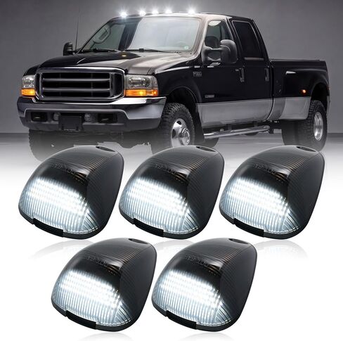 5PCS LED Cab Roof Marker Lights Replacement for 1999-2016 F250 F350 F450 F550 Super Duty Pickup Truck White Top Roof Running Marker Clearance Light in Kuwait