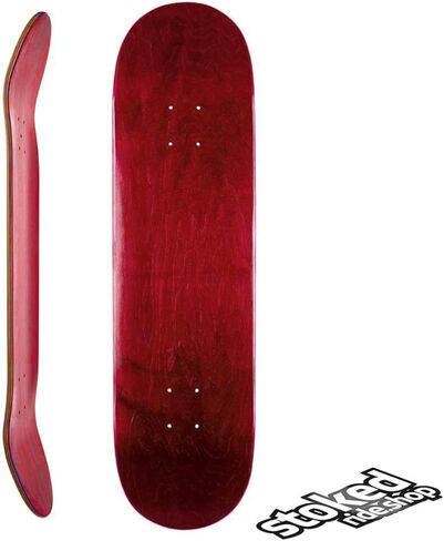 سطح لوح تزلج فارغ من متجر Stoked Ride Shop - ألواح تزلج فارغة من خشب القيقب الكندي الاحترافية مصنوعة في المكسيك - جميع الأحجام والألوان مع ملصقات in Kuwait