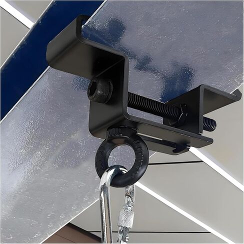 I Beam Clamp مشبك شعاع فولاذي شديد التحمل للحقيبة الثقيلة المناسبة I-Beam 4. "to6.5 يمكن أن يتحمل 800 رطل مجهز بأدوات سداسية (اثنان) in Kuwait