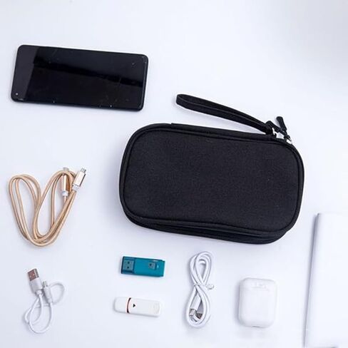 Travel Cable Organizer Pouch Electronic Accessories Carry Case Portable Cosmetic Storage Bag for Cord Charger Phone Earphone in Saudi Arabia