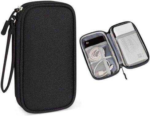 Travel Cable Organizer Pouch Electronic Accessories Carry Case Portable Cosmetic Storage Bag for Cord Charger Phone Earphone in Saudi Arabia