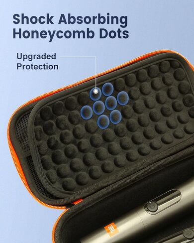 حافظة ميكروفون صلبة لنظام ميكروفون JBL اللاسلكي وميكروفون لاسلكي PartyBox، حقيبة تخزين ميكروفونات للسفر مع غطاءين للميكروفون وقاعدتين من السيليكون لحفلات مسرح الكاريوكي in Kuwait