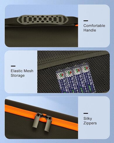 حافظة ميكروفون صلبة لنظام ميكروفون JBL اللاسلكي وميكروفون لاسلكي PartyBox، حقيبة تخزين ميكروفونات للسفر مع غطاءين للميكروفون وقاعدتين من السيليكون لحفلات مسرح الكاريوكي in Kuwait