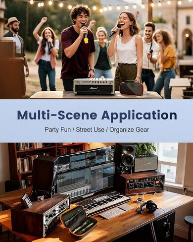 حافظة ميكروفون صلبة لنظام ميكروفون JBL اللاسلكي وميكروفون لاسلكي PartyBox، حقيبة تخزين ميكروفونات للسفر مع غطاءين للميكروفون وقاعدتين من السيليكون لحفلات مسرح الكاريوكي in Kuwait