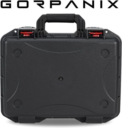 حافظة صلبة GORPANIX مقاس 16 بوصة مع رغوة قابلة للتخصيص، حافظة واقية صلبة للميكروفونات وأجهزة الاستقبال، معدات مقاومة للماء IP67 شديدة التحمل للميكروفون، الكاميرا، المعدات، الإلكترونيات، الطائرات بدون طيار، الأدوات، إلخ in Saudi Arabia