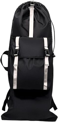 Skateboard Backpack Travel Backpack Reflective with Adjustable Shoulder Straps Skateboard Bag Longboard Carry Bag for Outdoor in Kuwait