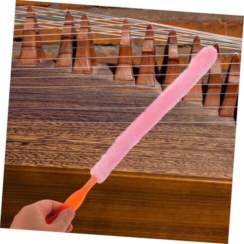 Zithers Cleaning Brush Guqin String Instrument Cleaner with Long Bristles for Thorough Cleaning Portable Design Pink Essential Accessory for Musicians in Saudi Arabia