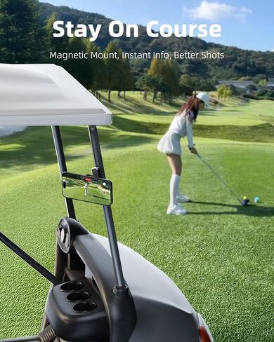 TODI Magnetic Golf Cart Phone Holder – Compatible with MagSafe iPhone 16 15 14 13 12 Pro/Max/Plus, Fits EZGO Club Car Yamaha Icon, Golf Gifts for Golfers Men, Dad, Grandpa in Kuwait