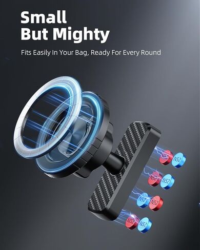 TODI Magnetic Golf Cart Phone Holder – Compatible with MagSafe iPhone 16 15 14 13 12 Pro/Max/Plus, Fits EZGO Club Car Yamaha Icon, Golf Gifts for Golfers Men, Dad, Grandpa in Kuwait