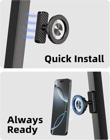 TODI Magnetic Golf Cart Phone Holder – Compatible with MagSafe iPhone 16 15 14 13 12 Pro/Max/Plus, Fits EZGO Club Car Yamaha Icon, Golf Gifts for Golfers Men, Dad, Grandpa in Kuwait