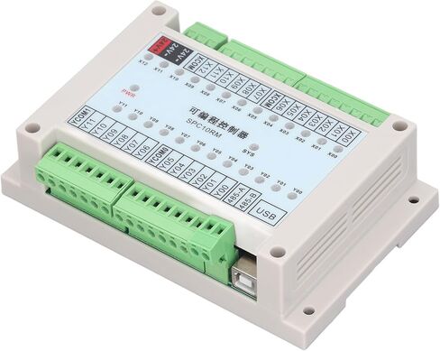 PLC Programmable Logic Controller Industrial Automation 24V DC 13 Input 12 Output SPC10RM Control Board for Sensors Relays Motors Solenoid Valves ABS Plastic in Saudi Arabia