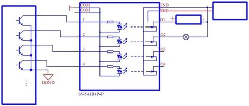 تيار مستمر 3.3 فولت/5 فولت 4-قناة PLC مكبر للصوت لوحة دوائر كهربائية ، الكهروضوئية Optoisolator MOS أنبوب FET وحدة محرك وحدة Optocoupler العزلة in Saudi Arabia