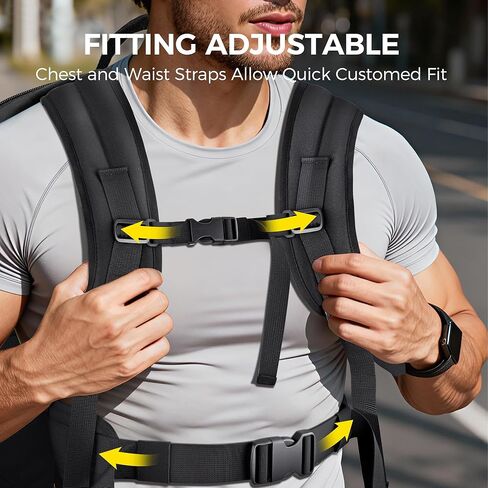 PACEARTH Weighted Strength Training Backpack – Adjustable Weight Plate Bag for Calisthenics, Pull-Ups, Squats & Core Workouts – Fits 17.7" Gym Plates – Metal Buckle Straps & Reinforced Stitching in Saudi Arabia