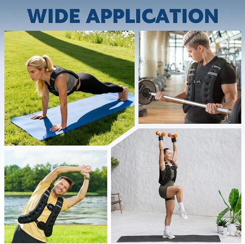 سترة مرجحة، سترة وزن 30 رطل مع شريط عاكس، سترة وزن الجسم مع جيب شبكي خلفي للنساء والرجال، صالة الألعاب الرياضية المنزلية وتدريبات القوة في الهواء الطلق in Kuwait