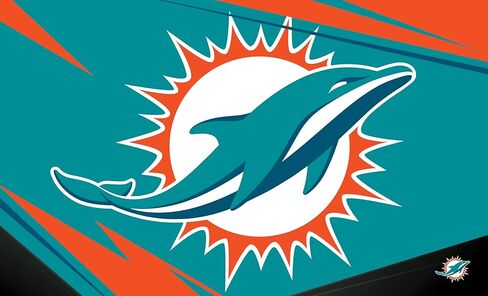 سجادة Northwest The Company NFL Miami Dolphins قابلة للغسل، 91.44 سم × 152.4 سم، آلة التقطيع، ألوان الفريق in Saudi Arabia