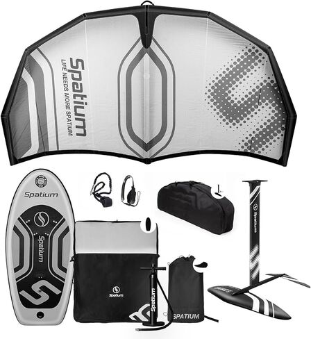 Spatium Handheld Wingsurfing Wingfoil لوح ركوب الأمواج القابل للنفخ Hydrofoiling/اتجاه الريح مع جناح KVS/KVF 4m²/5m² مع رقائق معدنية لممارسة المبتدئين للبيع in Saudi Arabia
