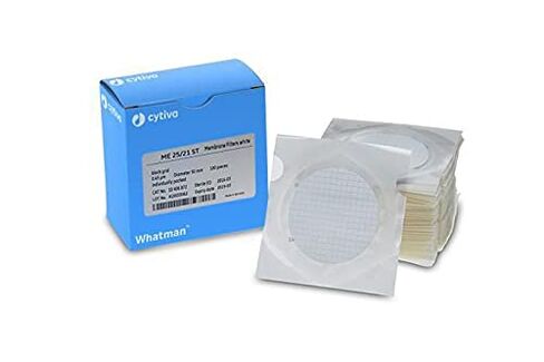 GE Bio-Sciences 10401670 دائرة فلتر زجاجية من الألياف الدقيقة، قطر 47 مم، استر السليلوز المختلط ME 25 عادي، حجم المسام 0.45 ميكرومتر، عبوة من 100 قطعة in Saudi Arabia