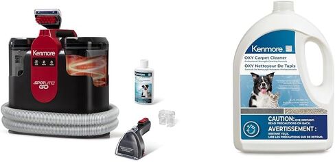 Kenmore KW1050.01 Upgrade Portable Heated Carpet & Upholstery Spot Cleaner + Kenmore KS1030 OXY Carpet Cleaner Professional Cleaning Formula, 64 oz in Saudi Arabia
