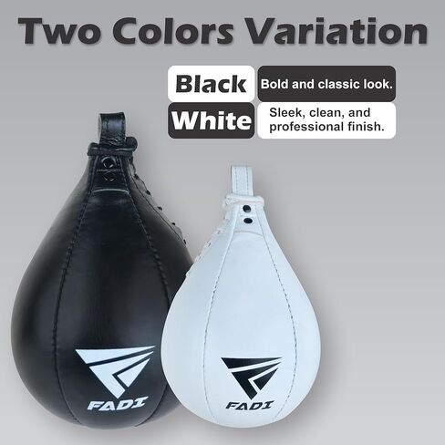 Leather Speed Bag – Boxing Training Punching Ball with Heavy-Duty Hanging Swivel for MMA, Muay Thai, Fitness, and Stress Relief in Kuwait