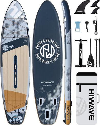 Extra Wide 35" Stand Up Paddleboard for Lake, Ocean and Yoga Touring, 11'6" * 35" *6", Enhanced Balance Stable All Around SUP, 450 lb High Weight Capacity, for Beginners, Intermediate in Kuwait