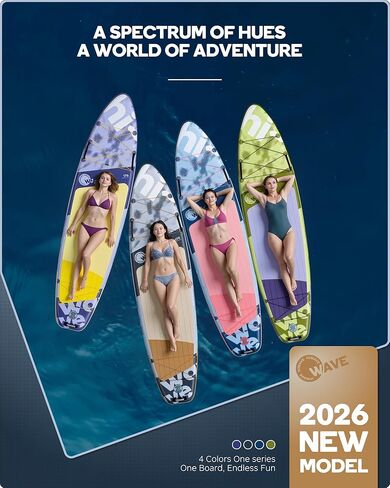 Extra Wide 35" Stand Up Paddleboard for Lake, Ocean and Yoga Touring, 11'6" * 35" *6", Enhanced Balance Stable All Around SUP, 450 lb High Weight Capacity, for Beginners, Intermediate in Kuwait