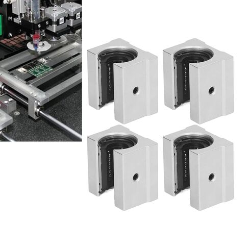 4PCS Linear Motion Slide Blocks SBR16UU, Aluminum Alloy Bearing Slider, Open Type Linear Bearing Slide Block with Accuracy for Machine Tools, Robots, Printing in Saudi Arabia