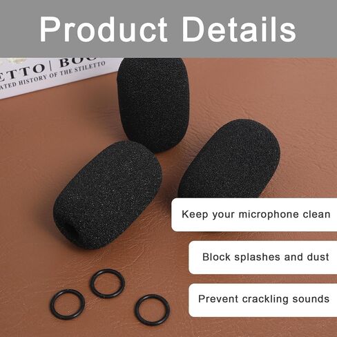 3PCS Microphone Cover for Bose 20 Aviation Headset, Replacement Mic Foam for Bose Aviation X A10 A20 A30 Headset, Mic Pop Filter Sponge Covers, Microphones Windscreen Accessories in Kuwait