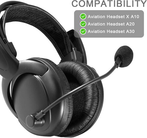 3PCS Microphone Cover for Bose 20 Aviation Headset, Replacement Mic Foam for Bose Aviation X A10 A20 A30 Headset, Mic Pop Filter Sponge Covers, Microphones Windscreen Accessories in Kuwait