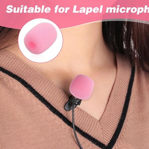 15 قطعة غطاء إسفنجي لميكروفون سماعة الرأس، أغطية ميكروفون سماعة الرأس باللون الوردي، غطاء إسفنجي لميكروفونات سماعات الرأس، أغطية ميكروفون لتقليل الضوضاء لسماعات الرأس، لمجموعة متنوعة من الميكروفون، تقليل الضوضاء in Kuwait