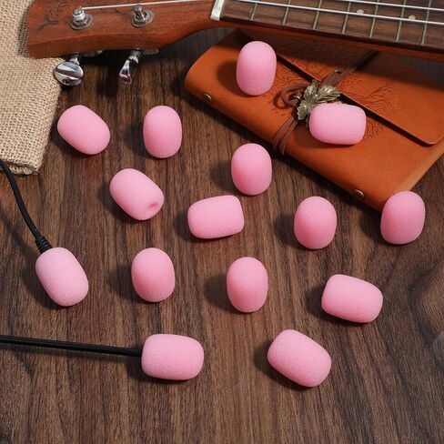 15 قطعة غطاء إسفنجي لميكروفون سماعة الرأس، أغطية ميكروفون سماعة الرأس باللون الوردي، غطاء إسفنجي لميكروفونات سماعات الرأس، أغطية ميكروفون لتقليل الضوضاء لسماعات الرأس، لمجموعة متنوعة من الميكروفون، تقليل الضوضاء in Kuwait