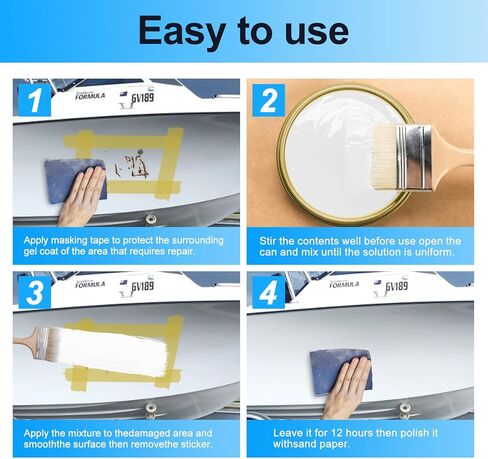 White Boat Paint 35 Oz Gloss Marine Paint Boat RVs Topside Bottom Enamel Marine Paint for Boats, Wood, Fiberglass, Aluminum, Metals, Oil-Based Epoxy White in Kuwait