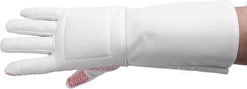 SUNGOOYUE Leather Gloves, Left Hand Fencing Glove for Saber with Enhanced Grip and Breathable Lining, Protective Leather Work for Men and Adults Training (M) in Saudi Arabia
