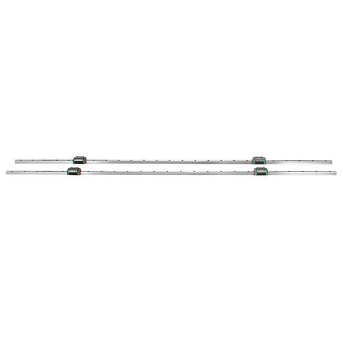 VEVOR خطي دليل السكك الحديدية، 2 × HSR 15-1500 مم، مع 4 قطع وسادة تحمل كتلة النقل، كتلة مشقوقة مربعة السكك الحديدية الخطية لأجهزة التوجيه CNC، آلات طحن CNC، طباعة الآلات الصناعية in Saudi Arabia