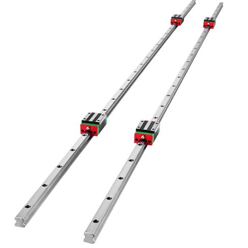 VEVOR خطي دليل السكك الحديدية، 2 × HSR 15-1500 مم، مع 4 قطع وسادة تحمل كتلة النقل، كتلة مشقوقة مربعة السكك الحديدية الخطية لأجهزة التوجيه CNC، آلات طحن CNC، طباعة الآلات الصناعية in Saudi Arabia