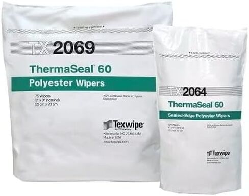 Texwipe TX2069 - ThermaSeal 60 ممسحة غرف الأبحاث، 9 × 9 بوصة in Kuwait