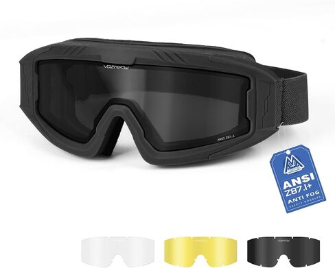 Airsoft Goggles OTG, ANSI Z87.1+ Anti-Fog Tactical Safety Goggles, Impact-Resistant Dust-Proof Eye Protection in Kuwait